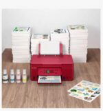 "Multifunctional inkjet color CISS Canon PIXMA G3470 Red, dimensiune A4(Printare, Copiere, Scanare), viteza imprimare 11ipm alb-negru, 6ipm color,rezolutie printare 4800x1200 dpi, imprimare fara margini, alimentarehartie 100 coli, scanner CIS rezolutie 600x1200 dpi, copiere multipla 99copii - Image 2