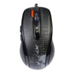 MOUSE A4tech F5-BK Bloody gaming, cu fir, USB, 3000 dpi, negru