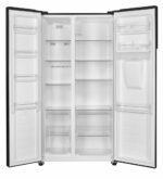 Side by Side HEINNER HSBS-H439NFBKWDE++, No Frost, 439 L, Clasa E, Dozator apa, Negru - Image 4