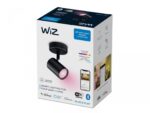 Spot LED RGB WiZ Imageo, Wi-Fi, Bluetooth, 4.9W, 345 lm, lumina albasicolor (2200-6500K), IP20, Metal, Negru - Image 3