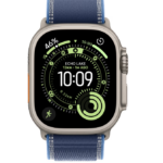 Apple Watch Ultra 3 GPS + Cellular 49mm Natural Titanium Case with Blue/Bright Blue Trail Loop - M/L