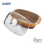 TAVA ROASTER DIN ALUMINIU TURNAT + CAPAC 39 X 22.5 X 11 CM, 5.3L, NICOLAI TAND, ORIGINI, COOKING BY HEINNER - Image 2
