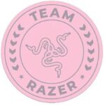 Covor de podea Razer Team, stratul superior: 100% catifea din poliester reciclat, stratul central: 100% material netesut reciclat, stratul inferior: strat de bază antiderapant din silicon, roz