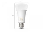 Bec LED inteligent Philips Hue A67, Bluetooth, E27, 13W (100W), 1600 lm ,lumina alba (2200-6500K) - Image 3