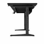 Birou gaming Genesis Holm Modular 160, material lemn/metal, reglabil pe inaltime 70 - 90 cm, iluminare RGB, management cabluri, negru