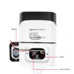 Camera supraveghere video PNI IP649 cu IP, 2MP 1080P, WiFi, slot card micro SD, compatibila cu aplicatia Tuya Smart, Culoare:  Alb / Negru, Senzor imagine:1/2.9" CMOS F37, Rezolutie: 1080P (1920 x 1080), Tip lentila: f:3.6mm, Compresie imagine: H.264+, Microfon integrat, Difuzor integrat, 1 X 10/100 - Image 5
