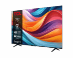 Televizor TCL QLED 75T7B, 189 cm, Smart Google TV, 4K Ultra HD, Clasa F - Image 3