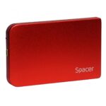 Rack extern HDD/SSD 2.5" Spacer USB 3.0 rosu - Image 2
