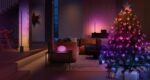Ghirlanda inteligenta LED RGB Philips Hue Festavia, 500 LED-uri , 24V ,28W, lumina alba si color (2000-6500K), 40m, IP44, Negru - Image 6