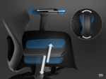 Scaun gaming Genesis ASTAT 700 G2, material textil, reglabil pe inaltime, greutate maxima suportata 120 kg, inaltime scaun reglabil 44.5- 51.5 cm, tesatura Mesh PureFlow™ Plus, tetiera si cotiere ajustabile 3D, negru - Image 16