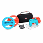 Pachet accesorii Trust pentru conosola Nintendo Switch, pachetul contine: husa de transport, 2 x prinderi Joy-Con, 2 x volan, sticla securizata pentru Switch, sticla securizata pentru Switch OLED, stand de incarcare, cablu USB-C-A, manual de utilizator