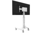 Stand podea mobil Neomounts 37"-75", VESA 100x100~600x400, 70kg, fix, inaltime reglabila, alb - Image 5