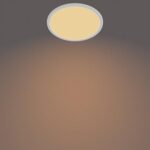 Plafoniera LED Philips Superslim CL550, 3 trepte de intensitate, 15W ,1300 lm, lumina calda (2700K), IP44, 25cm, Alb - Image 3