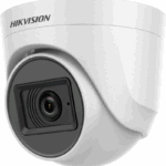 Camera de supraveghere Turret 5MP Audio Indoor Hikvision DS-2CE76H0T- ITPFS(2.8MM), lentila fixa 2.8mm, iluminare min: 0.01 Lux@(F2.0, AGC ON), 0 Lux cu IR: 20m, iesire TVI/AHD/CVI/CVBS, alimentare: 12 VDC ± 25%, protectie: IP67, dimensiuni: Φ 84.6 mm × 78.9 mm, greutate: 140.5g, temperatura de