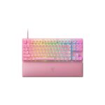 Tastatura Razer Huntsman V2 Tenkeyless (Red Switch), cu fir, roz
