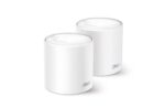 TP-Link AX3000 whole home mesh Wi-Fi 6 System, Deco X50(2-pack);  Standarde Wireless: IEEE 802.11ax/ac/n/a 5 GHz, IEEE 802.11ax/n/b/g 2.4 GHz, 3 LAN/WAN Gigabit Ethernet Ports, 1 GHz Dual-Core CPU, 2 x internal antennas per Deco unit, 2402 Mbps (5 GHz), 574 Mbps (2.4 GHz).