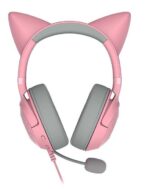 Casti Head-band RAZER Kraken Kitty V2 Quartz Edition, Cu fir, Roz - Image 2