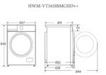 Masina de spalat rufe HEINNER HWM-VT1610SMCHD++, 6 kg, 1000 rpm, Clasa: D, Alb - Image 6