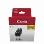 CANON pachet cerneala PGI-525 2 PACK, capacitate: 323 pagini/19ml, Compatibil cu: PIXMA iP4850, PIXMA MG5150, PIXMA MG5250, PIXMA MG6150, PIXMA MG8150, PIXMA MX715, PIXMA MX885, PIXMA MX895