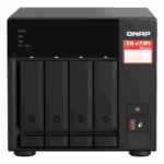 NAS QNAP 473A 4-Bay, CPU AMD Ryzen V1000 series V1500B 4C/8T 2.2 GHz, RAM 8GB (1x 8GB) DDR4 (2 x SODIMM slots, max. 64GB total, optional ECC RAM support), 2.5/3.5 SAS 12Gbps, SAS/SATA 6Gbps HDD (neincluse), LAN: 2 x 2.5GbE, optional 10GbE expansion via a PCIe card, USD3.2 Gen2: 3x