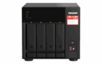 NAS QNAP 473A 4-Bay, CPU AMD Ryzen V1000 series V1500B 4C/8T 2.2 GHz, RAM 8GB (1x 8GB) DDR4 (2 x SODIMM slots, max. 64GB total, optional ECC RAM support), 2.5/3.5 SAS 12Gbps, SAS/SATA 6Gbps HDD (neincluse), LAN: 2 x 2.5GbE, optional 10GbE expansion via a PCIe card, USD3.2 Gen2: 3x