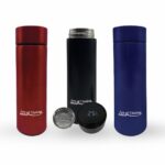 TERMOS INOX 450 ML,INDICATOR LED TEMPERATURA, ART OF DINING BY HEINNER (mix 3 culori in bax, 4 albastre, 4 negre, 4 rosii)