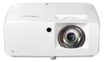 Videoproiector Optoma ZK430ST, laser 4K, 3.700 lumeni, 300.000:1, 16:9/ 16:10/ 4:3, dimensiune imagine 0.91m ~ 7.62m, laser 30.000 ore, distanta de proiectie 0.4m - 3.3m, 2* HDMI, Audio 3.5mm, 1 x USB-A power 1.5A, RS232, 1 x RJ45, 28- 35 dB, full 3D, Security bar, Kensington Lock, Password - Image 4