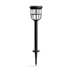 Stalp LED solar pentru exterior cu senzor de miscare Philips RADII,1.3W, 4V, 250 lm, lumina calda (3000K), IP44, 600x175x175mm,Negru - Image 3