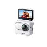Camera video sport Insta360 GO 3S Arctic, diafragma f/2.8, focusare automata, sensibilitate ISO 1000-3200, rezolutie senzor  8.3 Mpx, rezolutie imagine 2880 x 2880, 4000 x 3000, rezolutie video 4k, rezistenta la apa 10 ATM, capacitate acumulator 310 mAh, functii rezistent la praf, rezistent la - Image 5