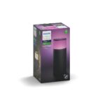 Stalp LED RGB extensie pentru iluminat exterior Philips Hue Calla, 8W(49W), 590 lm, lumina alba si color (2000-6500K), IP44, 252x104mm, Negru - Image 8