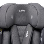 Scaun auto I-size U-Grow Goldfix Plus, isofix, 76-150 cm (9-36 kg), boxa bluetooth, gri - Image 9