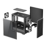 Carcasa DEEPCOOL MATREXX 40 3FS, RGB, Mini Tower, Black - Image 10