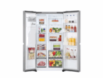 Side by side LG GSL40PYPE, 638 l, No Frost, Compresor Smart Inverter, LinearCooling, Smart diagnosis, Clasa E, Dozator apa, H 179 cm, Argintiu - Image 2