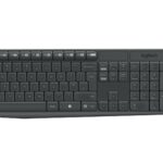 Kit wireless tastatura si mouse Logitech MK235, taste numerice, gri