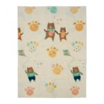 Covor de joaca pentru copii U-Grow, din spuma, pliabil, 2 fete, impermeabil, izolant, 120 x 180 x 1 cm, alfabet
