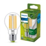 Bec LED Philips Classic A60, Ultra Efficient Light, E27,  4W (60W), 840 lm, lumina calda (3000K) - Image 2