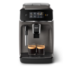 Espressor automat Philips EP2224/40, 2 Bauturi , Rasnita Ceramica, Sistem de Spumare a Laptelui, Ecran Tactil, Negru