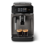 Espressor automat Philips EP2224/40, 2 Bauturi , Rasnita Ceramica, Sistem de Spumare a Laptelui, Ecran Tactil, Negru