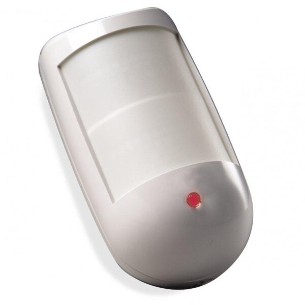 PIR dublu dual, 12x7,5m, 90°, DSC BV 601 cu imunitate la animale, 38 Kg, suport inclus