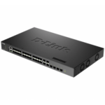 Switch DLink DXS-3410-32SY, 28x 10G SFP+, 4x 10/25G SFP28, 100/1000/2500/5000/10000 Mbps, Layer 3, capacitate switch 760 Gbps
