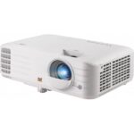 Videoproiector ViewSonic PX701-4K, 4K 3840* 2160, 3.200 lumeni, 12.000:1, lampa 6.000 ore- 20.000 ore Ecomode, zoom 1.1x, distamta de proiectare 1m-10.96 m, 28- 32 dB, 2* HDMI, audio out, USB Tip A (Alimentare): 1 (5V/ 1.5A), difuzor 10W, RS232, 2.8 kg, telecomanda, QSG, culoare alb