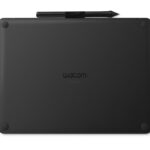 Tableta grafica Intuos M Black, fara Bluetooth, dimensiune 264x200x8.8mm, suprafata activa 216x135mm, rezolutie 2540 lpi, nivele de presiune 4096, fara multi touch, compatibilitate Windows 7, macOS X 10.11, Android 6, Chrome OS 87 sau variante mai noi