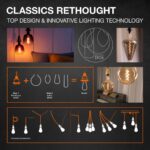 Bec LED Osram Vintage 1906 CLAS BA, E14, 2.5W (22W), 220 lm, luminacalda(2400K), cu filament - Image 3