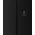 Side by Side HEINNER HSBS-H439NFBKWDE++, No Frost, 439 L, Clasa E, Dozator apa, Negru