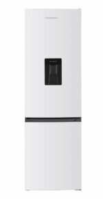 Combina frigorifica HEINNER HC-HM260INVWDD, No Frost, 260 l, Clasa D, Dozator apa, Compresor inverter, Alb