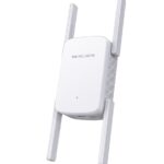 Wi-Fi Range Extender Mercusys AC1900  ME50G; Dual-Band, Standarde Wireless: IEEE 802.11a/n/ac 5 GHz, IEEE 802.11b/g/n 2.4 GHz, Viteza wireless:  600 Mbps at 2.4GHz, 1300 Mbps at 5GHz, Interfata: 1 x Gigabit Ethernet Port, 4 x Andene externe, Consum: 12W, Dimensiuni: 84.7×76.3× 112 mm.