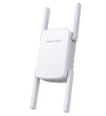 Wi-Fi Range Extender Mercusys AC1900  ME50G; Dual-Band, Standarde Wireless: IEEE 802.11a/n/ac 5 GHz, IEEE 802.11b/g/n 2.4 GHz, Viteza wireless:  600 Mbps at 2.4GHz, 1300 Mbps at 5GHz, Interfata: 1 x Gigabit Ethernet Port, 4 x Andene externe, Consum: 12W, Dimensiuni: 84.7×76.3× 112 mm.