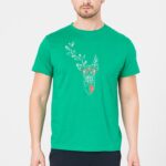 TRICOU  CERB FAMILIE BARBATI   K GREEN-XXL