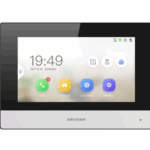 Monitor videointerfon Hikvision DS-KH6320Y-WTE2, 2 fire, 4 7-inch IPS touch screen, rezolutie: 1024 × 600, TFT, fara butoane, temperatura de functionare: -10 °C to 50 °C