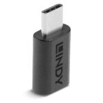Adaptor Lindy USB 3.2 Type C la C, dimensiuni 26.5x13x7.5mm, latime de banda suportata 20Gbps, negru - Image 3